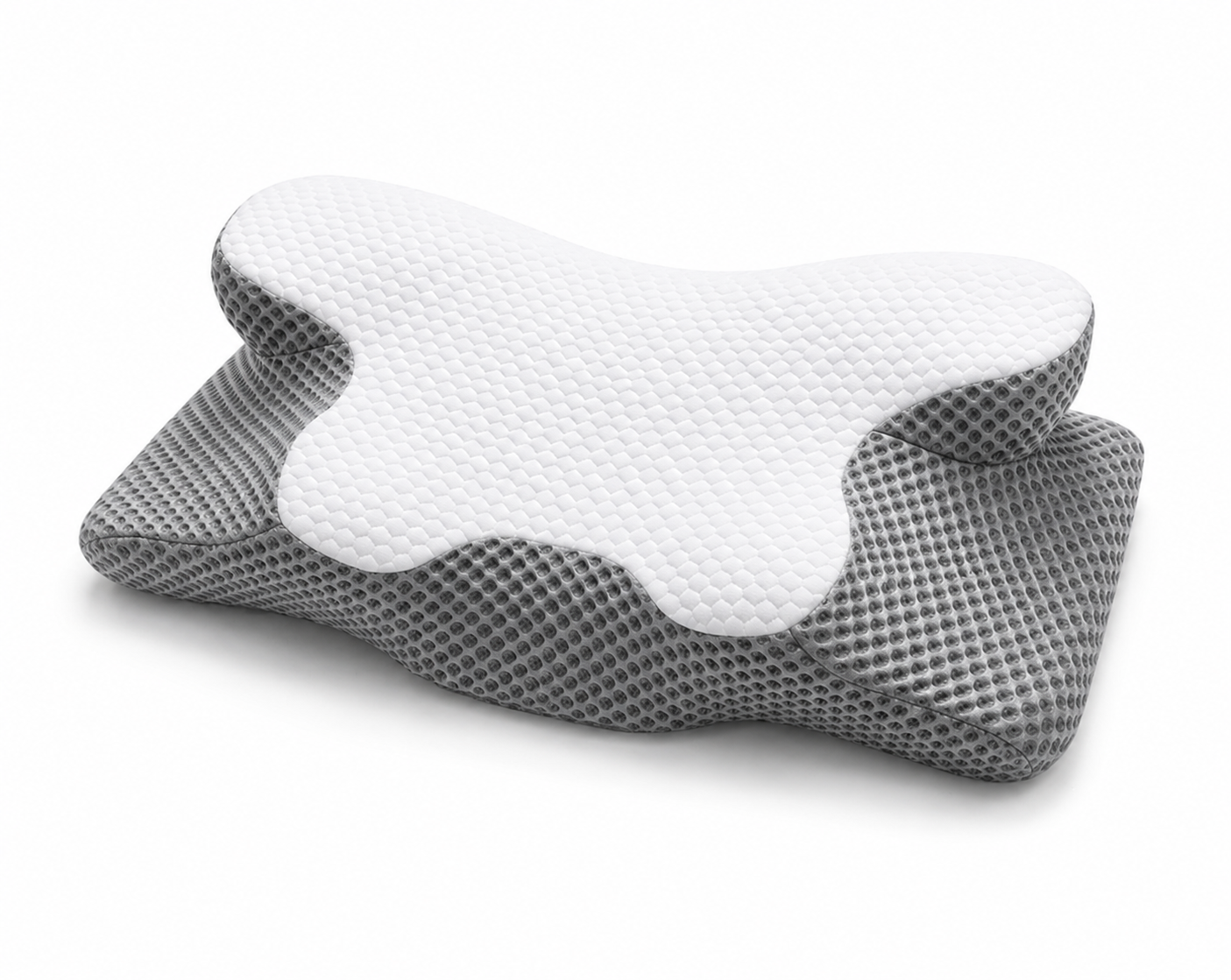 Wellvy Ergonomisches Schlafkissen — Memory Foam für Nacken, Schultern & Wirbelsäule